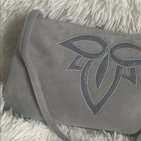 Vintage suede handbag - Picture 1 of 4